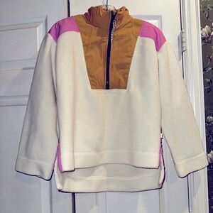 free assembly soft half-zip pullover. size small.  worn once!